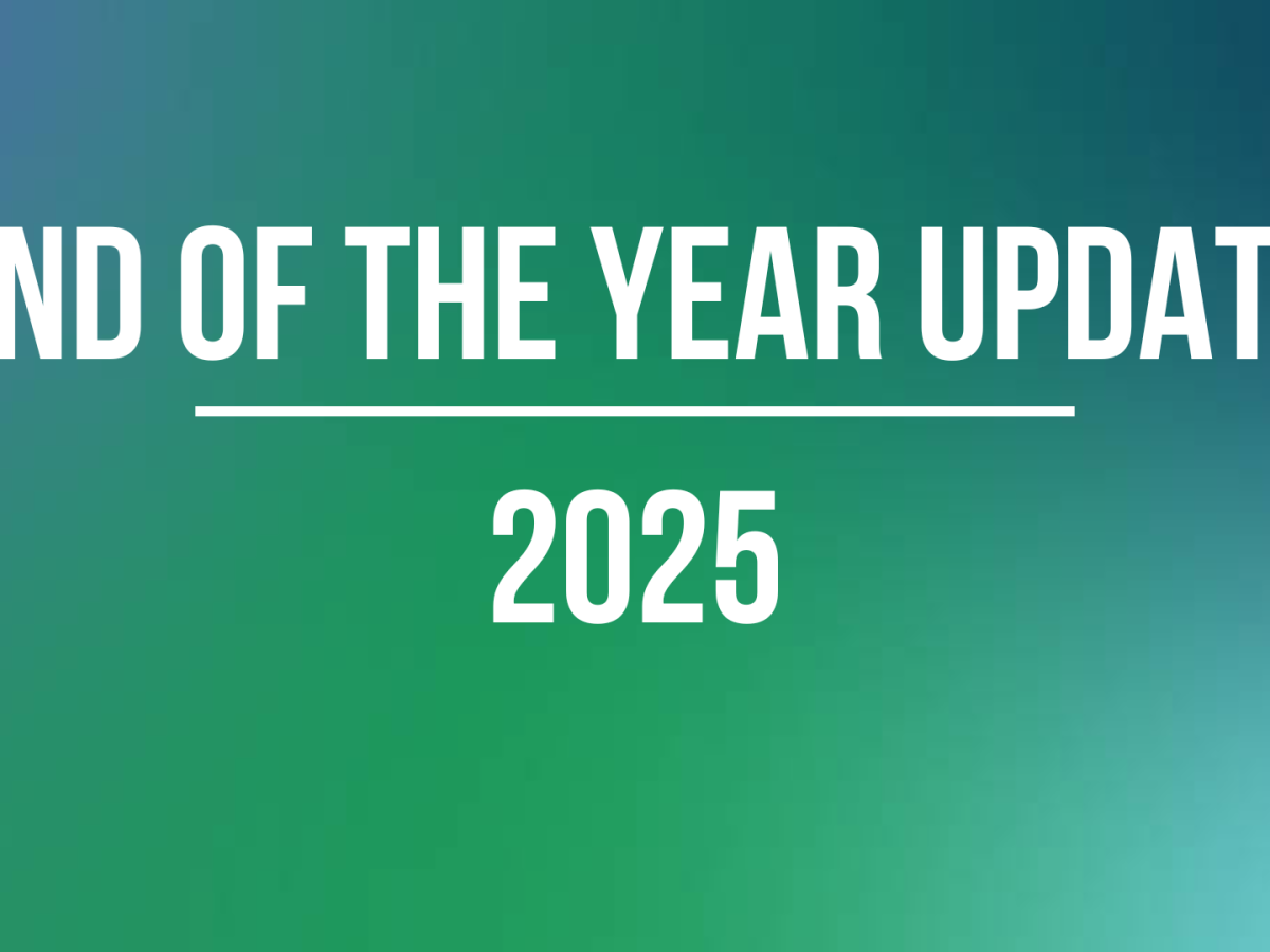 End of the Year Update&nbsp;(2025)